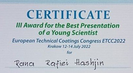 The Ph.D candidate of ICST was selected as the Best Presentation of a Young Scientist