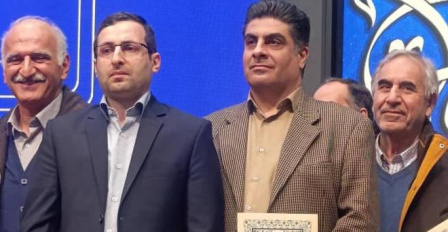 تجلیل از دو عضو هیئت علمی پژوهشگاه رنگ در مراسم سرآمدان علمی کشور