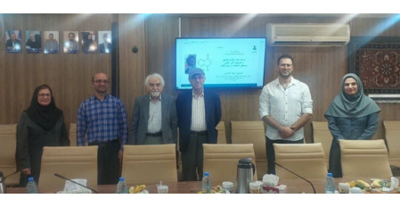 دفاع از پایان‌نامه کارشناسی ارشد با موضوع توسعه مواد رنگزای طبیعی با چارچوب آلی ـ فلزی توسط آقای میلاد کلانتری